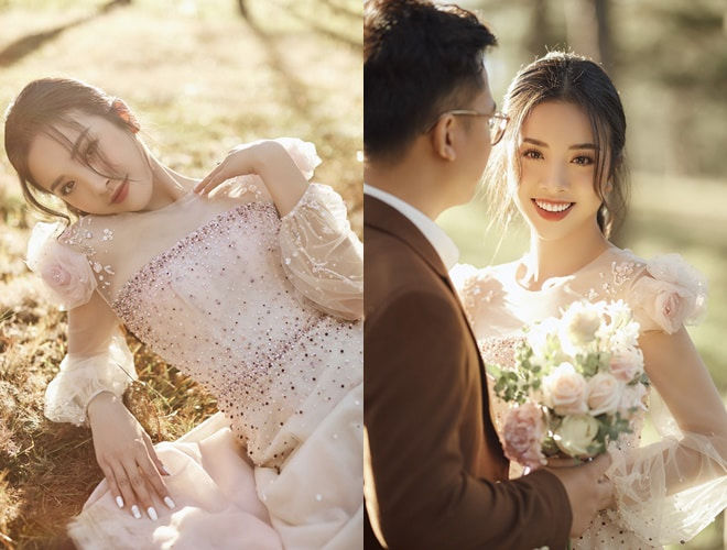 Hậu hôn lễ đeo vàng trĩu cổ, Thúy An tung ảnh cưới siêu lãng mạn