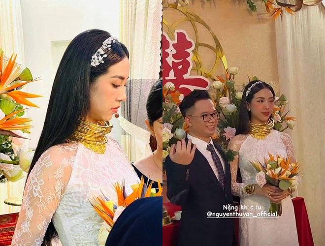 Hậu hôn lễ đeo vàng trĩu cổ, Thúy An tung ảnh cưới siêu lãng mạn