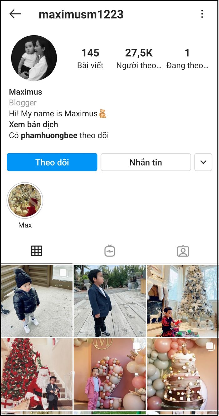 Những nhóc tỳ sao Việt được bố mẹ lập tài khoản Instagram