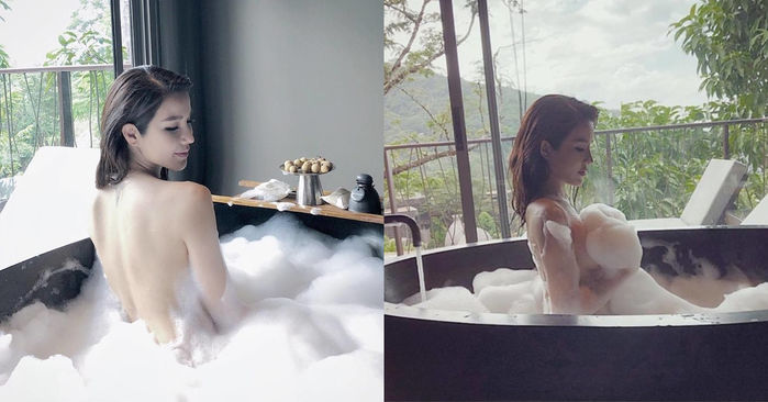 Chùm hình ảnh các sao nữ Việt chụp trong bồn tắm