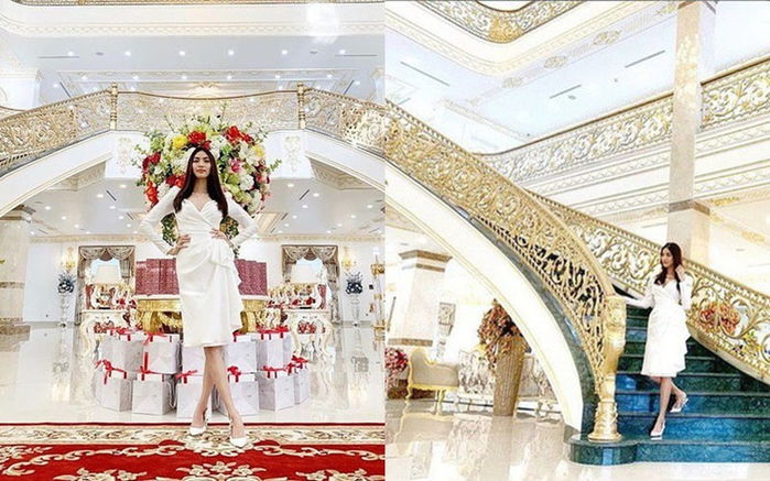 Lan Khuê khoe con nhưng dân tình chỉ chú ý đến sân biệt thự siêu rộng