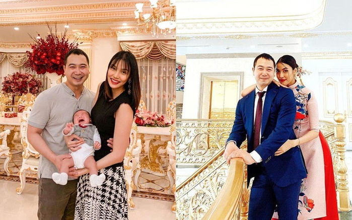 Lan Khuê khoe con nhưng dân tình chỉ chú ý đến sân biệt thự siêu rộng