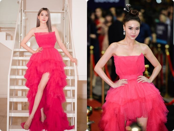 Ninh Dương Lan Ngọc và Nam Em đụng hàng trong cùng 1 kiểu váy