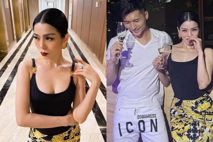 Lệ Quyên công khai đón năm mới bên tình tin đồn