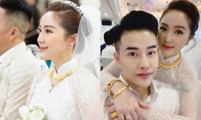 Mỹ nhân Việt vàng đeo trĩu cổ trong ngày cưới