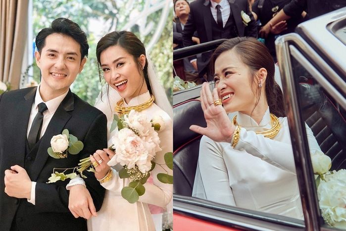 Mỹ nhân Việt vàng đeo trĩu cổ trong ngày cưới
