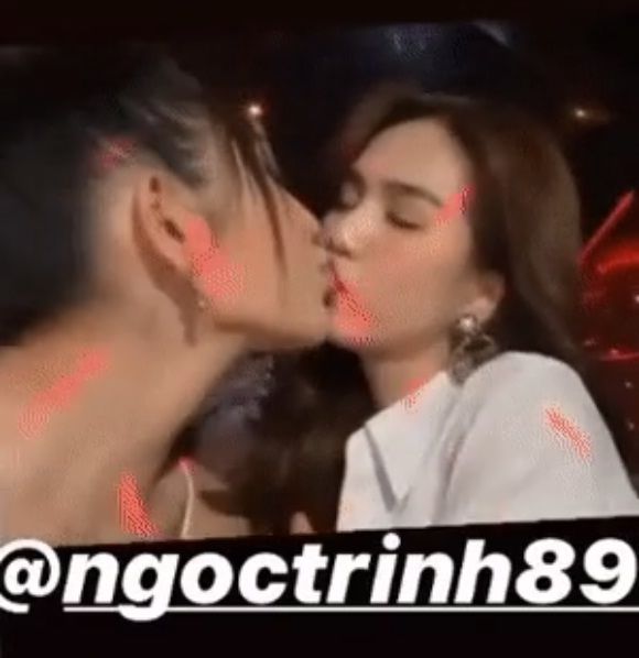 Những nụ hôn phản cảm của Ngọc Trinh