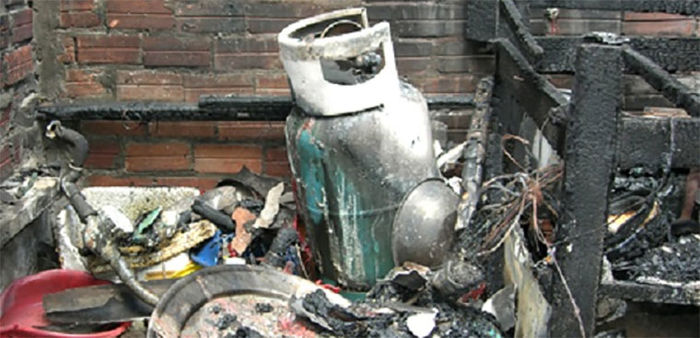 Nổ bình gas khi đang nấu ăn ở Thái Bình ngày 5/11/2020