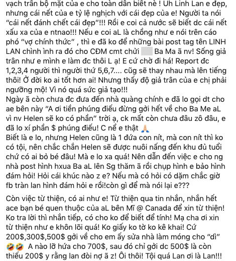 Phạm Thanh Thảo tiết lộ về con người thật của vợ ca sĩ Vân Quang Long
