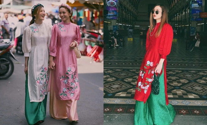Sao Việt diện áo dài đón Tết 2021 sớm