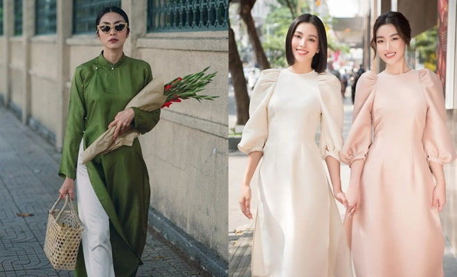 Sao Việt diện áo dài đón Tết 2021 sớm