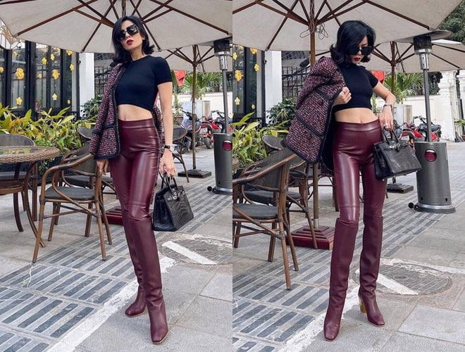 Những lần sao Việt mặc quần da bó