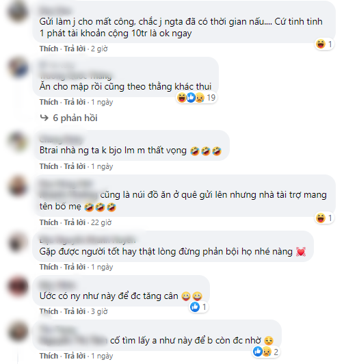 Chàng trai gửi cả núi đồ ăn vì sợ bạn gái sút ký