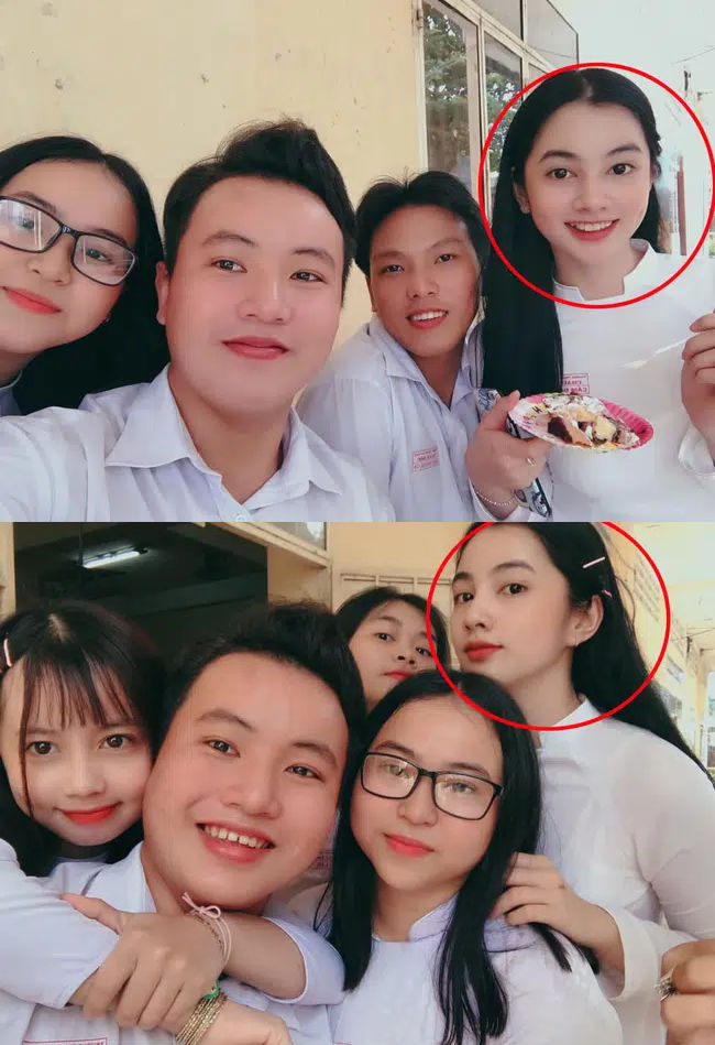 Nhan sắc của Cẩm Đan thời còn đi học