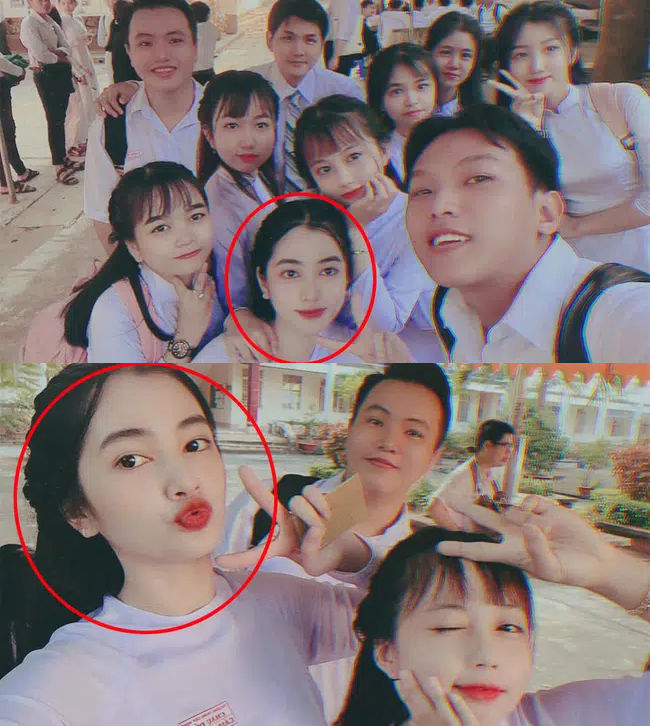 Nhan sắc của Cẩm Đan thời còn đi học