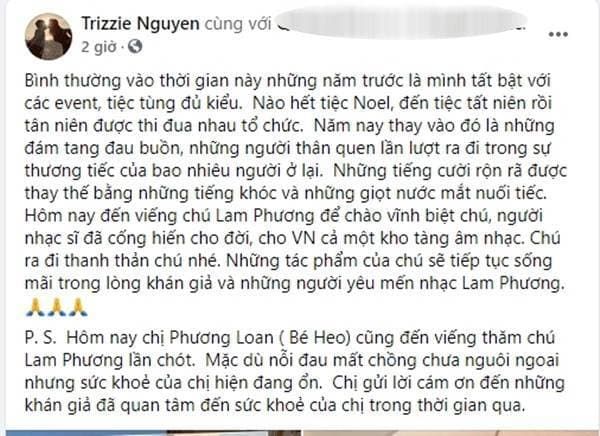 Vợ cố nghệ sĩ Chí Tài bật khóc kể chuyện gặp chồng trong mơ