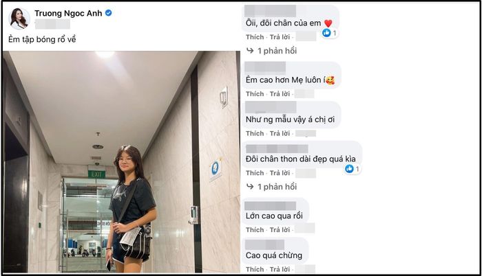 Vóc dáng của con gái Trương Ngọc Ánh