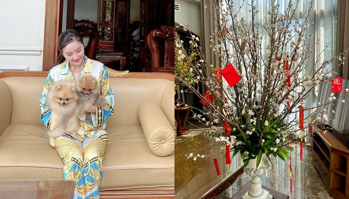4 nhà hào môn Vbiz trang trí đón Tết: Bảo Thy, Đàm Trang sáng nhất khu