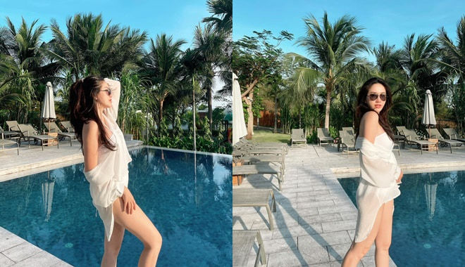 Bảo Thy tự tin khoe body đồng hồ cát sau Tết 2021