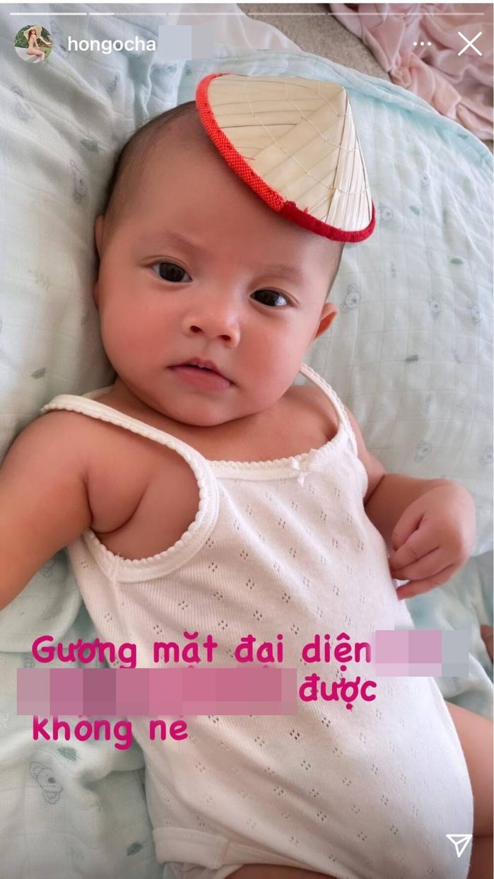 Cận mặt con gái 3 tháng tuổi của Hồ Ngọc Hà