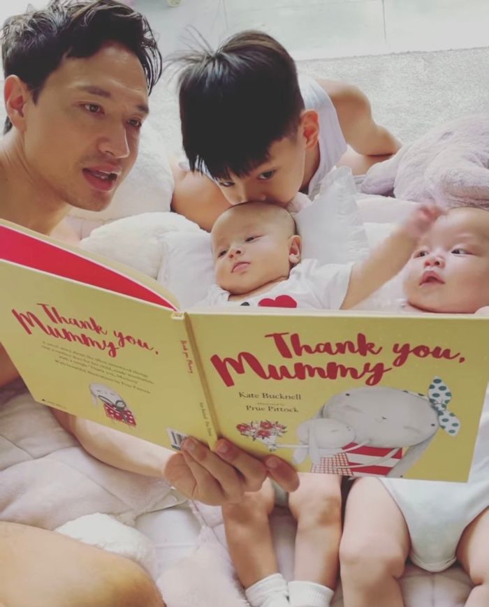 Con trai riêng của mỹ nhân Việt hòa hợp với người mới của mẹ