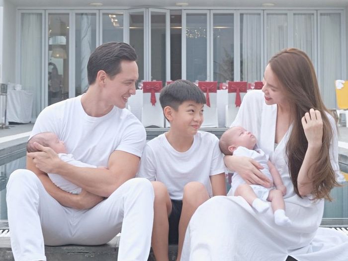 Con trai riêng của mỹ nhân Việt hòa hợp với người mới của mẹ