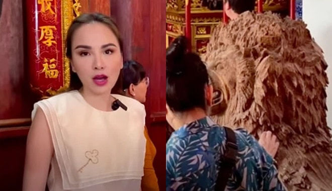 Dàn nghệ sỹ đến thăm nhà thờ tổ của Hoài Linh đầu năm 2021