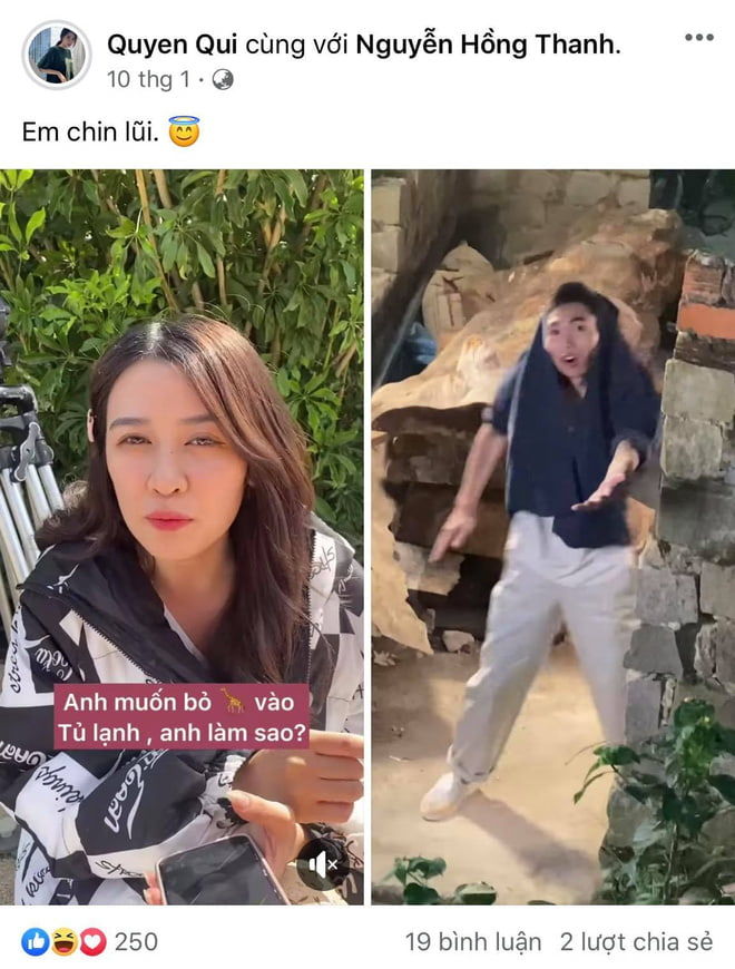 Hồng Thanh bị chỉ trích vì đăng ảnh diễn viên Quyên Qui