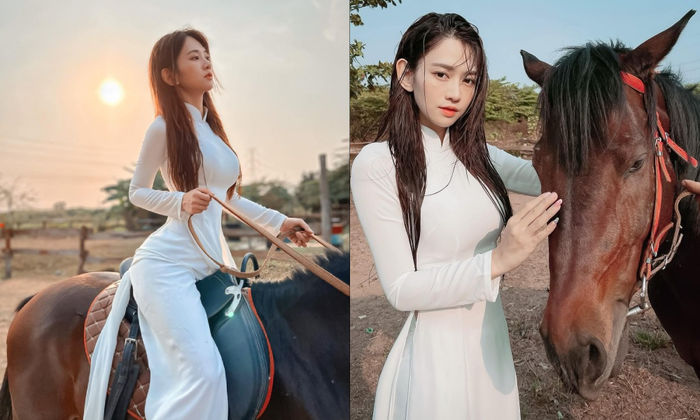 Những hot girl Việt diện áo dài trắng