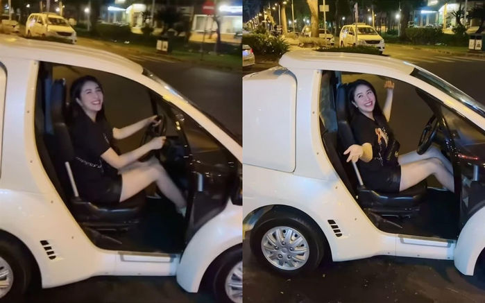 Bảo Thy mê mẩn siêu xe đi chợ giá hơn 200 triệu