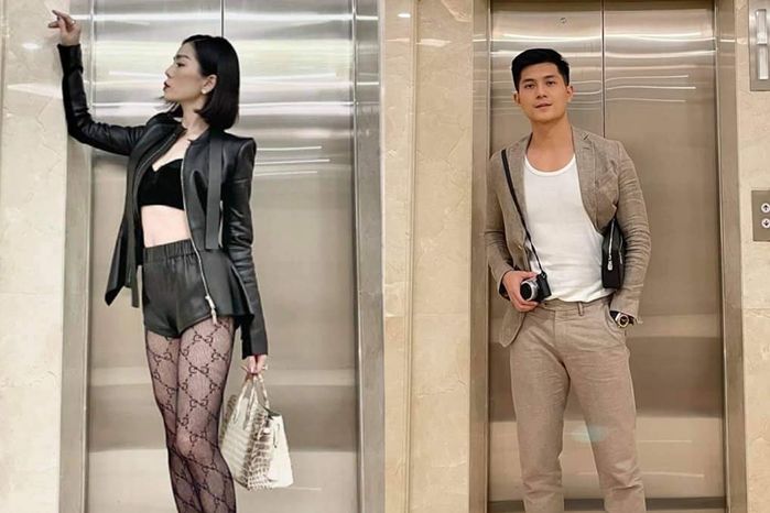 Lâm Bảo Châu tháp tùng mẹ con Lệ Quyên đi lễ chùa