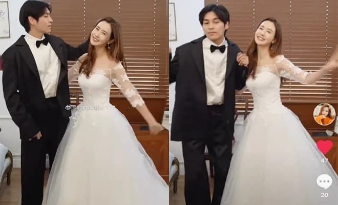 Lee Da Hae khoe clip mặc váy cưới, nghi chuẩn bị kết hôn