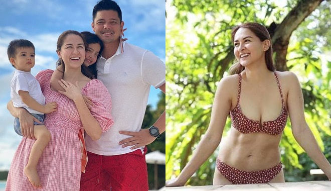 Marian Rivera tự tin diện bikini khoe cơ bụng hậu sinh nở