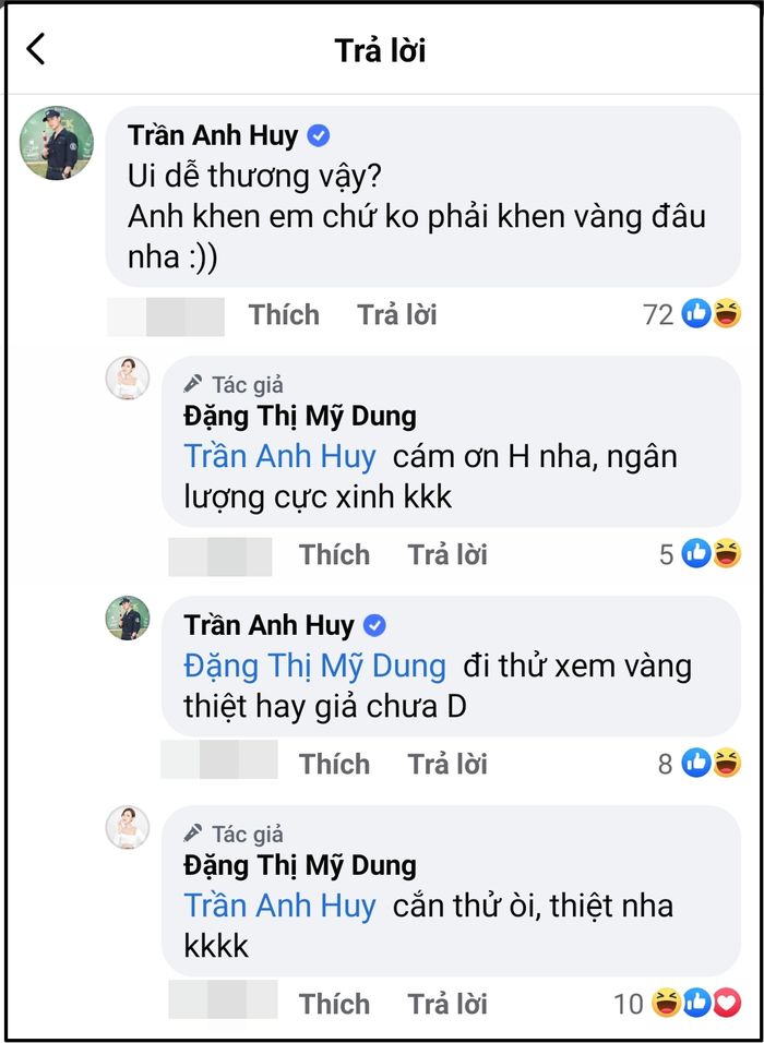 MC Trần Anh Huy tặng vàng và thả thính Midu