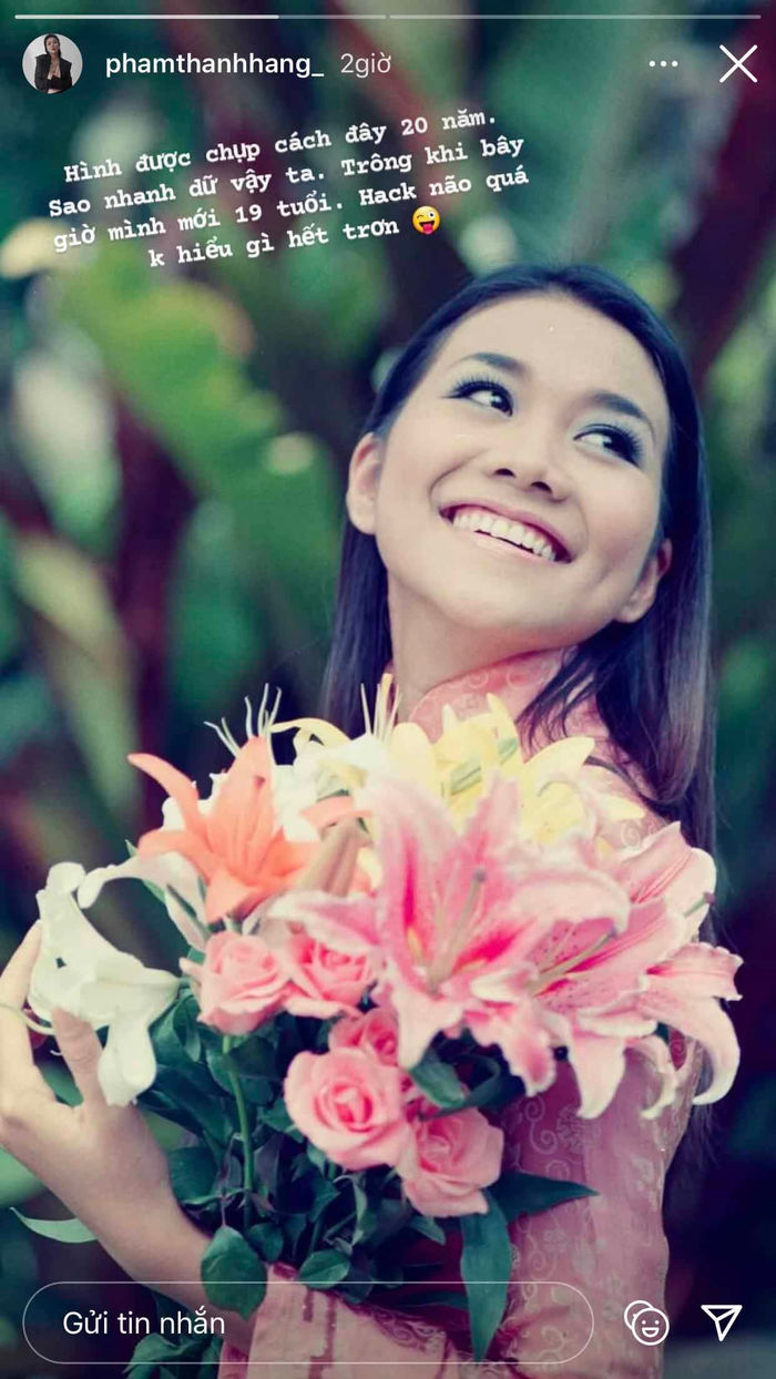 Thanh Hằng khoe ảnh 2 thập kỷ trước