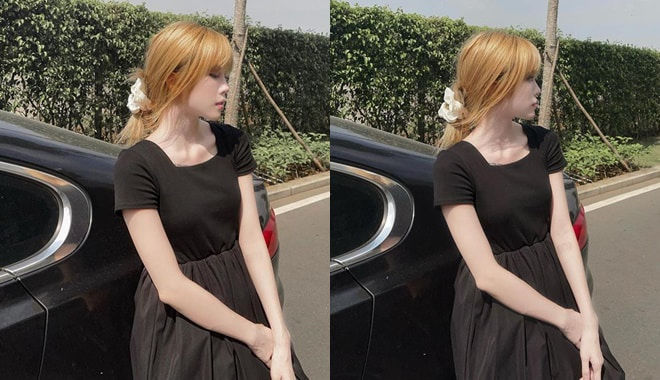 Thiều Bảo Trâm lộ body xơ xác sau ồn ào trà xanh