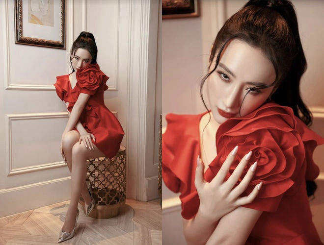 Angela Phương Trinh tái xuất với bộ ảnh khoe vòng một táo bạo