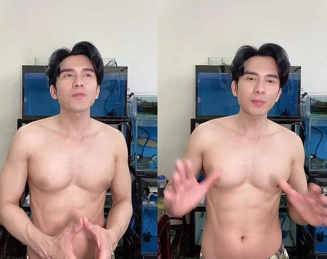 Đan Trường chụp hình với đồng nghiệp nam kém tuổi