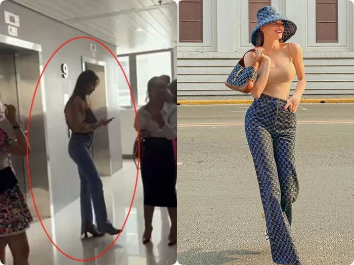 Hà Hồ để lộ vòng eo kém thon gọn khi diện đầm ôm body
