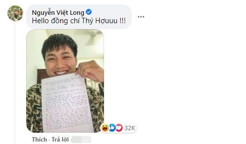 Hậu Hoàng đăng ảnh đôi với Mũi trưởng Long