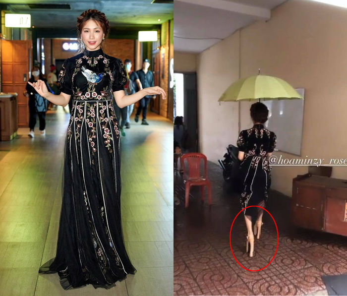 Hoà Minzy xúng xính đôi siêu cao gót 23 phân khiến CĐM ngả mũ