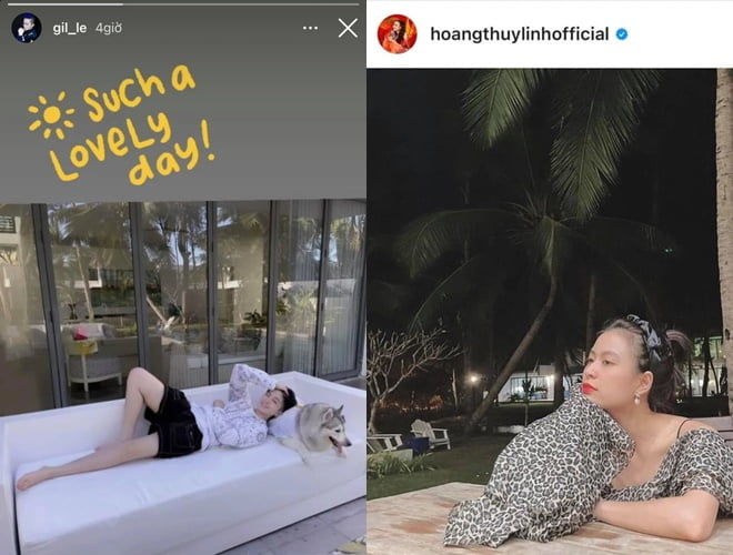 Hoàng Thùy Linh và Gil Lê tiếp tục lộ hint hẹn hò du lịch biển