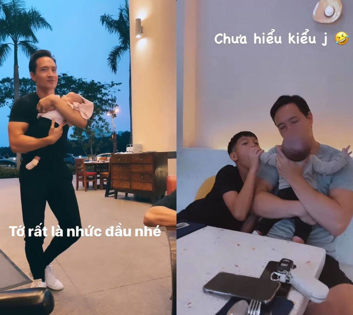 Kiểu chăm con trời ơi của các ông bố Vbiz: BigDaddy bị vợ cảnh cáo