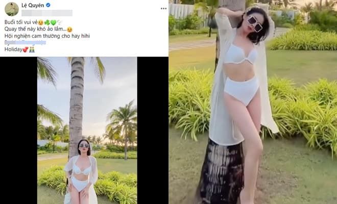 Lệ Quyên khoe dáng nuột nà trong chuyến du lịch cùng tình trẻ