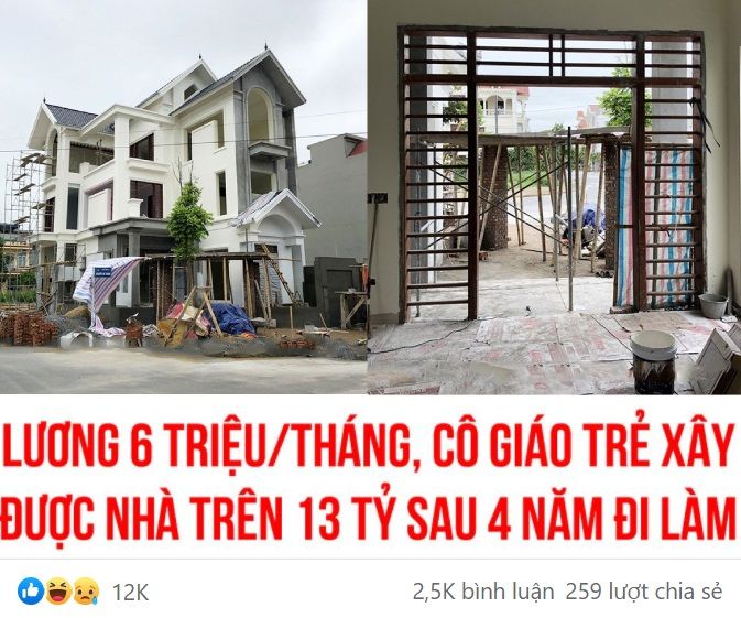 Tin được không? Lương 6 triệu, cô giáo 26 tuổi xây nhà hơn 13 tỷ