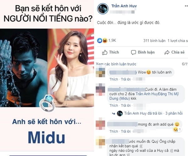 MC Trần Anh Huy công khai nói thương Midu