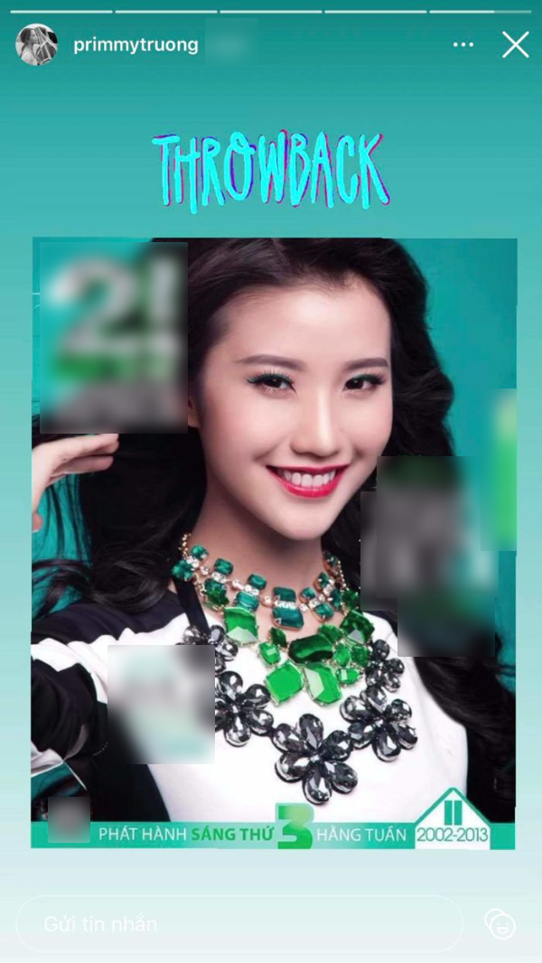 Primmy Trương lộ ảnh quá khứ khác xa hiện tại