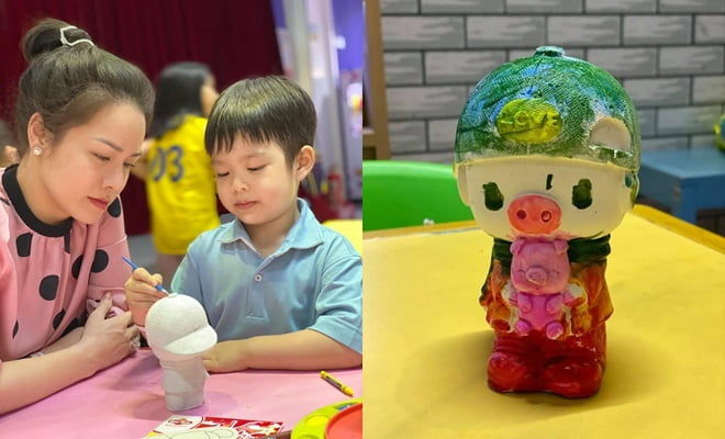 Nhật Kim Anh đưa con trai đi mua sắm sau 2 năm xa cách