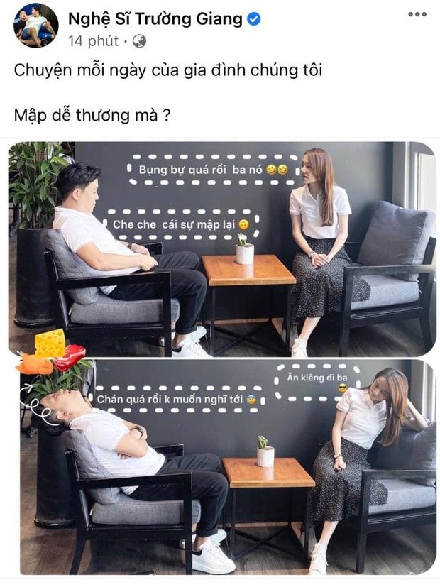Sao nam Việt tăng cân sau khi lấy vợ sinh con