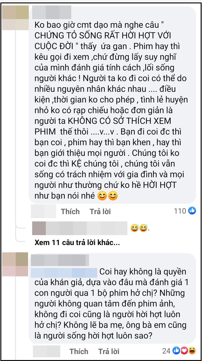 Sao Việt bị phản ứng khi review phim